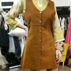 Vintage 60s suede leather jumper S/M